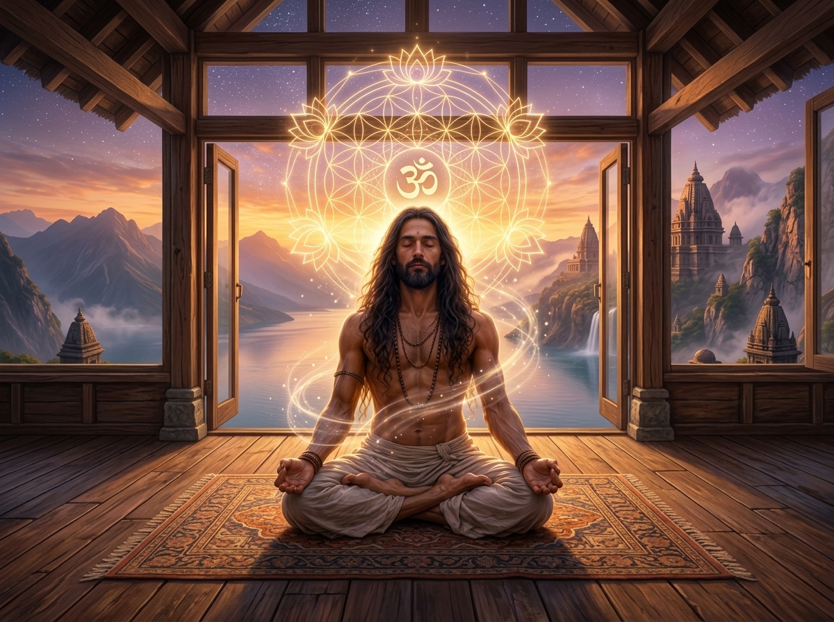 Atmosfera sacra di meditazione a Parvati Scuola di Yoga Sorengo Lugano